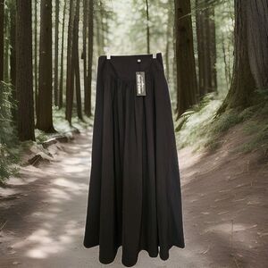 Scarlet Darkness Back LaceUp Corset Skirt, Small, Black Long Victorian Steampunk